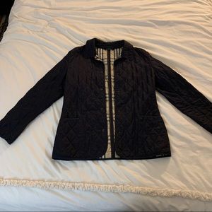 Burberry navy quilted jacket